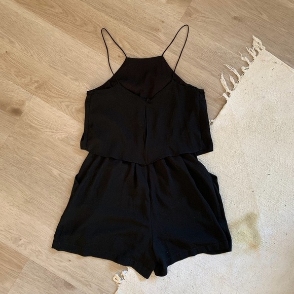 Express women’s black halter romper - Picture 2 of 10